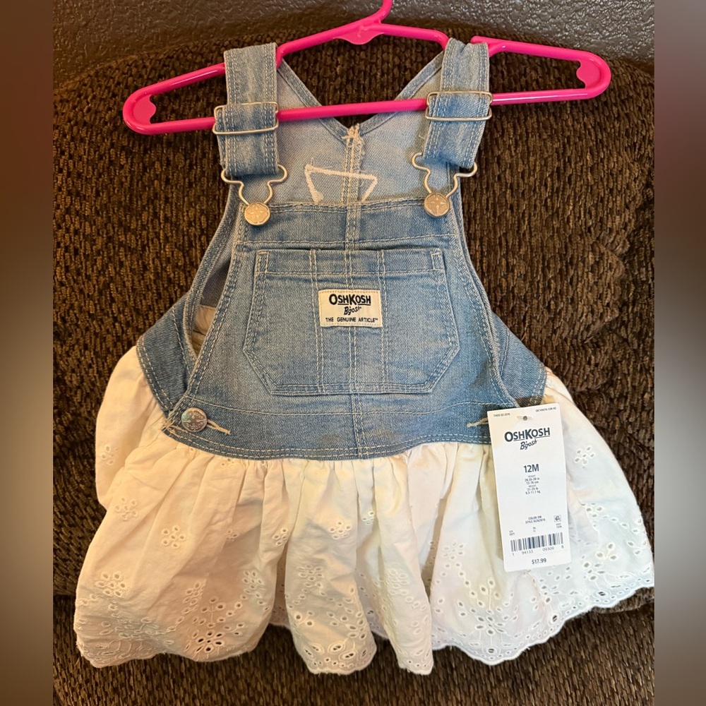 OshKosh B'gosh Denim and Eyelet Dress